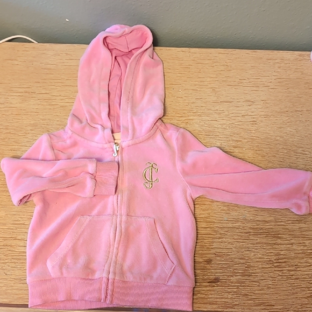 Juicy Couture Velor Zip Up Hoodie - Picture 3 of 7